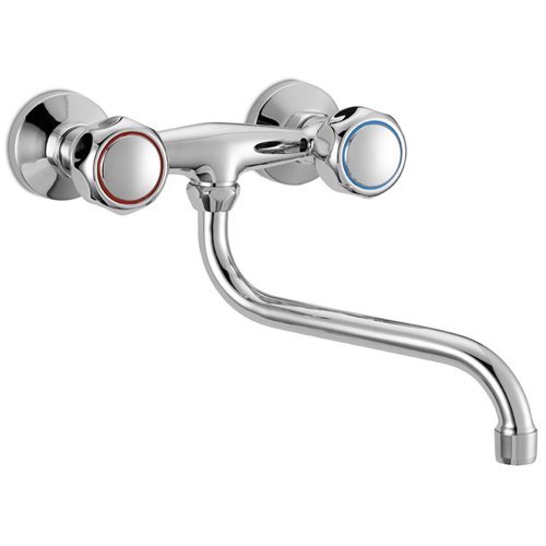 Wall mounted sink mixer