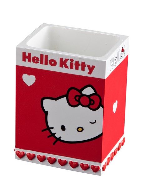 HELLO KITTY - bicchiere HEARTS RED collection