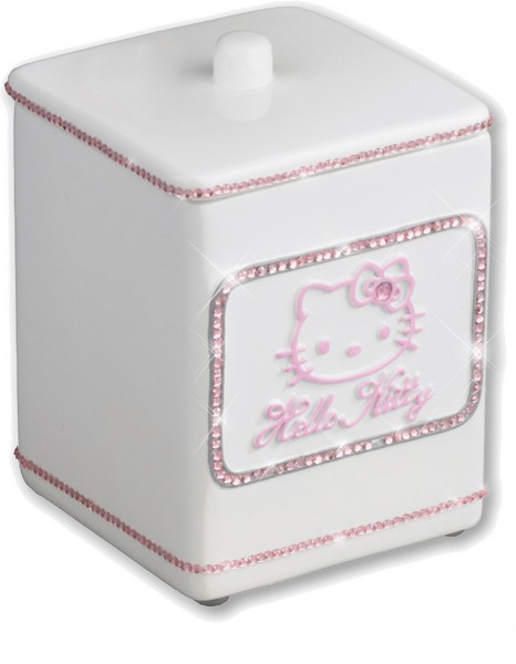 HELLO KITTY - dispenser porta cotone STRASS collection
