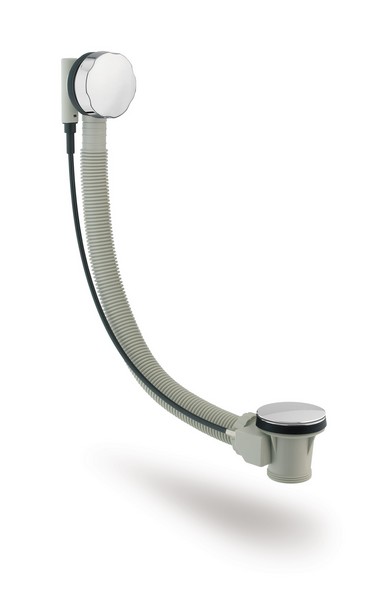 Pop up waste and overflow with plug 72 mm CURVE series