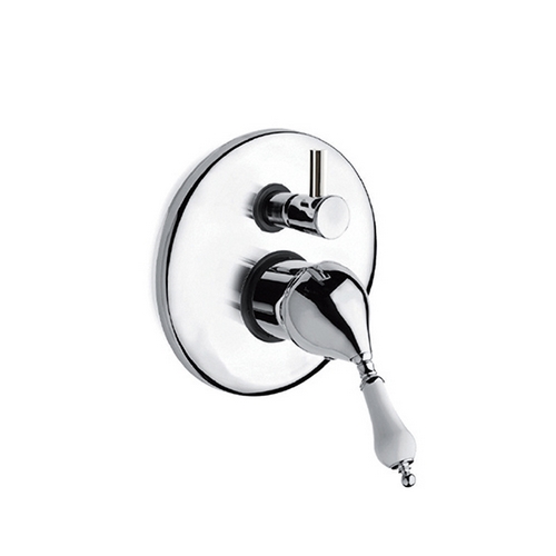 Brass built-in shower mixer with diverter WING series