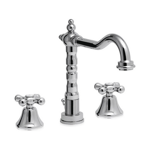 Rubinetto lavabo ottone 3 fori serie NOSTALGIE