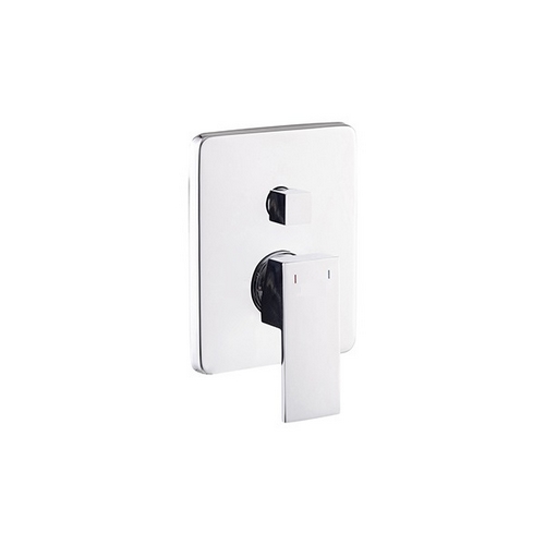 Brass built-in shower mixer with diverter FLAT series