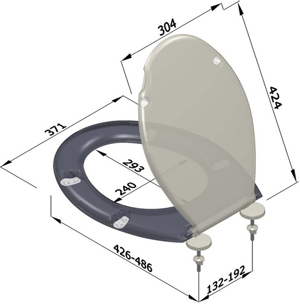 Sedile WC universale duroplast serie ANDORRA
