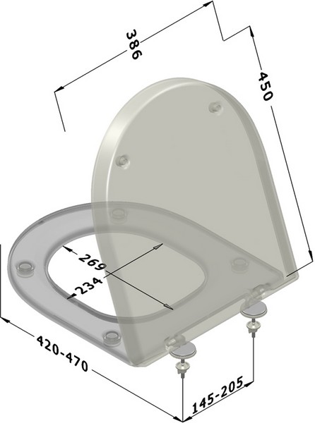 Sedile wc speciale duroplast serie ALGER