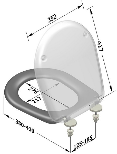 Sedile wc speciale duroplast serie BARCELONA