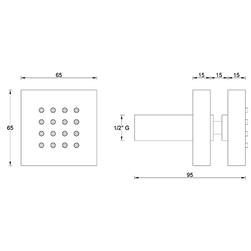 Brass adjustable body jet LOYAL series