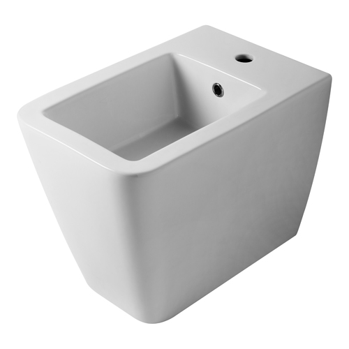 Bidet ceramica appoggio monoforo serie ICON SQUARE