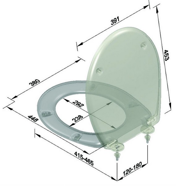Sedile wc universale duroplast serie BELGIUM