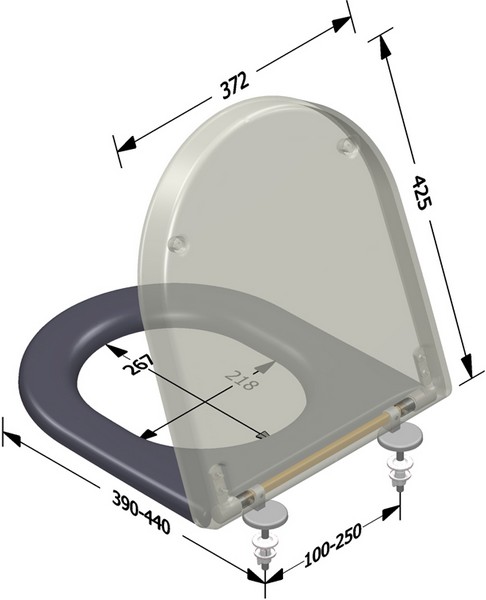 Sedile wc universale duroplast serie BREMEN