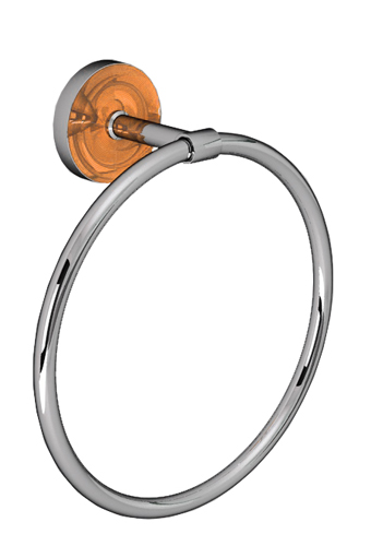 Porta asciugamano anello ABS cromato  serie ATLA
