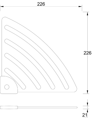 Angolare doccia ABS serie CLIP_1