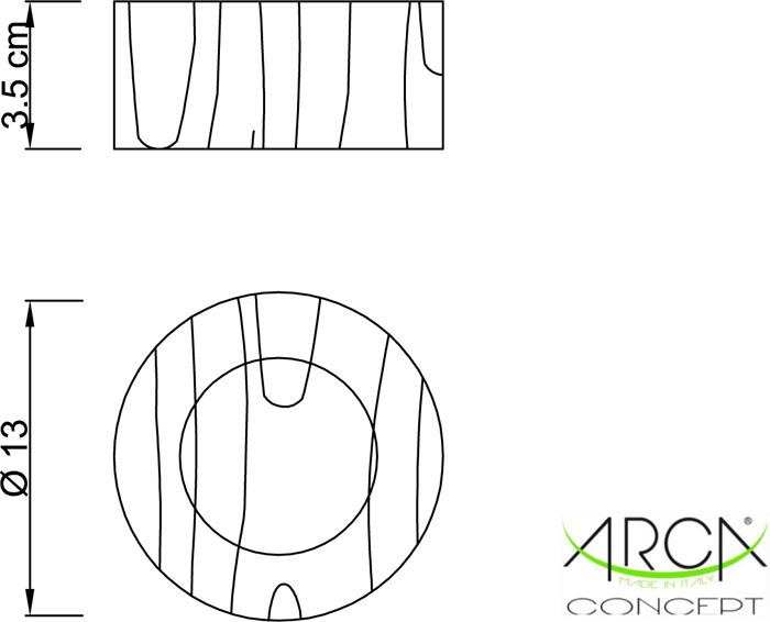 Portasapone d'appoggio legno serie DALEM