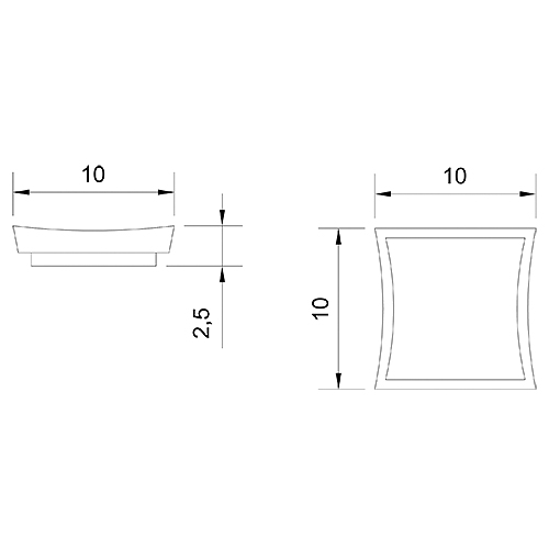 Brass free standing soap dish FIRENZE series