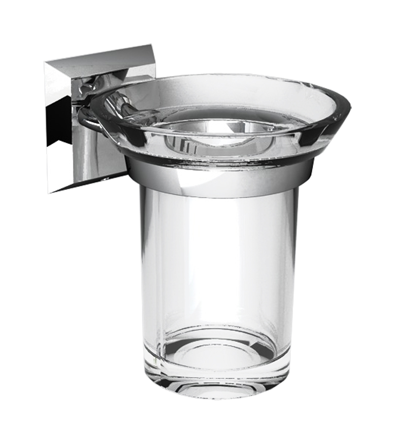 Porta bicchiere ABS cromato serie GEO