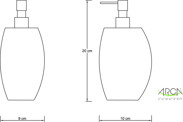 Dispenser d'appoggio pietra serie JOYA
