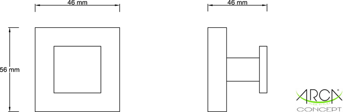 Appendino ABS cromato serie MIA