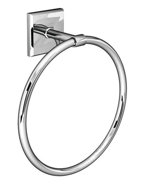 Porta asciugamano anello ABS cromato serie MIA