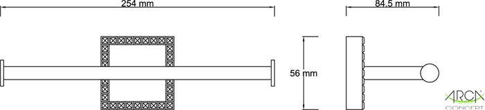 Porta rotolo doppio ABS cromato serie PLAISIR