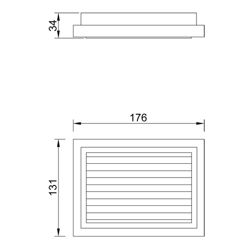 Porta sapone d'appoggio acciaio inox serie XONI