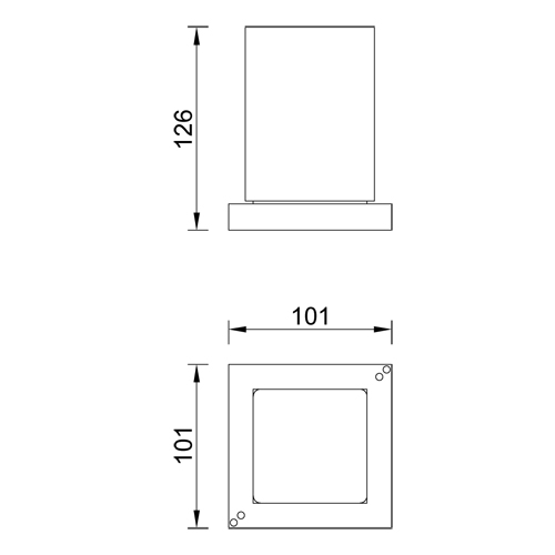 Stainless steel free standing tumbler holder XONI series
