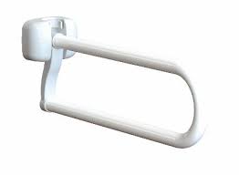 Maniglione di sicurezza ribaltabile acciaio verniciato bianco serie SALLY