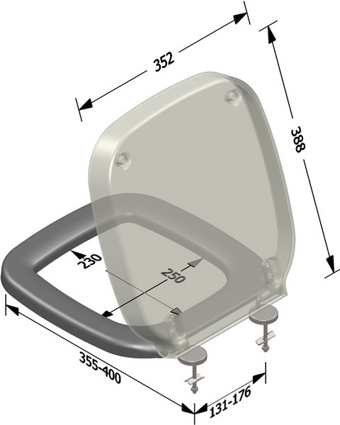 Sedile wc speciale duroplast serie GRANADA