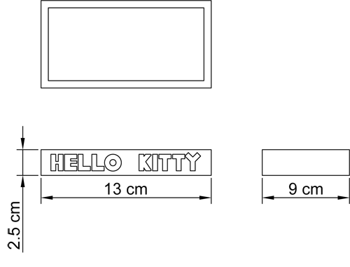 HELLO KITTY - porta sapone APPLE collection