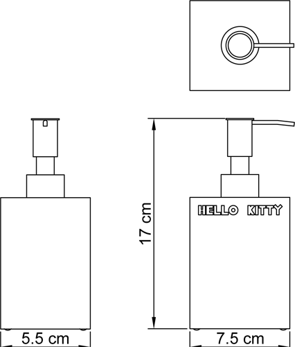 HELLO KITTY - dispenser per sapone APPLE collection