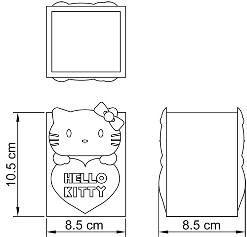 HELLO KITTY - bicchiere CLASSIC collection
