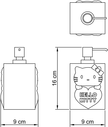 HELLO KITTY - dispenser per sapone CLASSIC collection