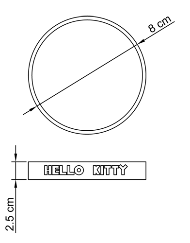 HELLO KITTY - porta sapone FLOWER collection