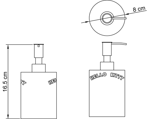 HELLO KITTY - dispenser per sapone FLOWER collection