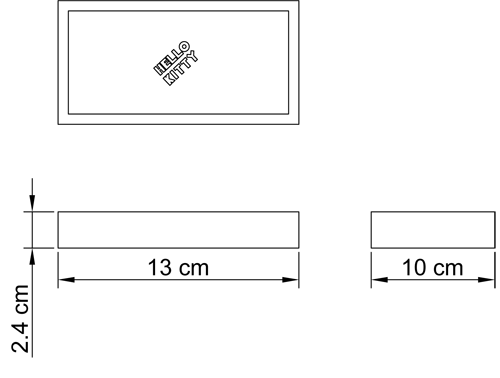 HELLO KITTY - porta sapone GOLD collection