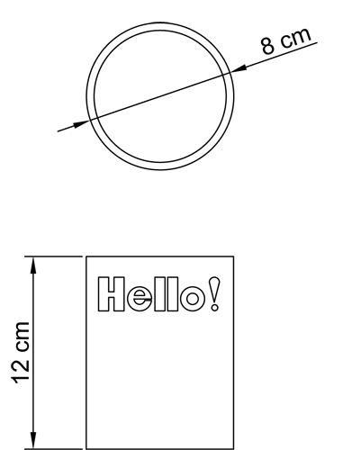 HELLO KITTY - bicchiere HELLO collection