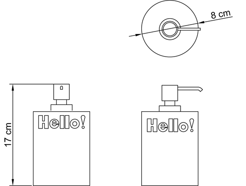 HELLO KITTY - dispenser per sapone HELLO collection