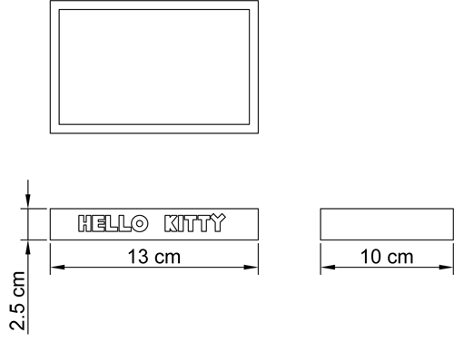 HELLO KITTY - porta sapone SQUARE collection