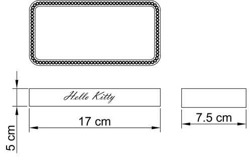 HELLO KITTY - porta sapone STRASS collection