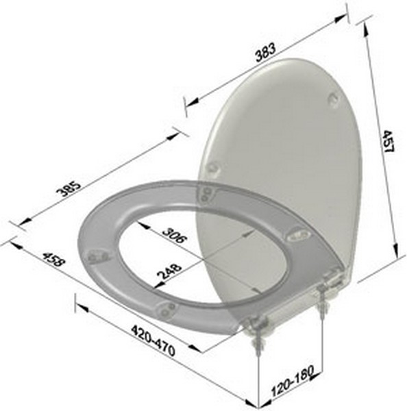 Sedile wc universale duroplast serie HOLLAND ECO