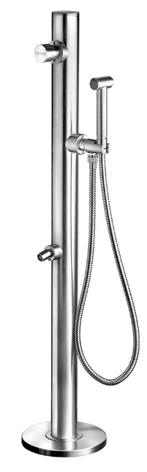 Stainless steel foot washer column
