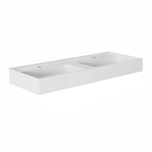 Lavabo doppio ceramica serie ICON DOUBLE
