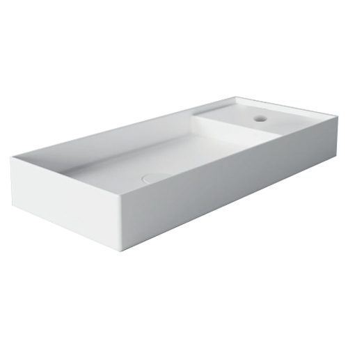 Lavabo ceramica monoforo serie ICON LONG