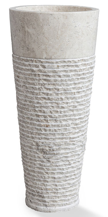 Lavandino marmo free standing serie UP ROUND