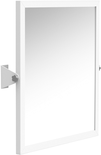 Specchio basculante acciaio verniciato bianco serie SALLY