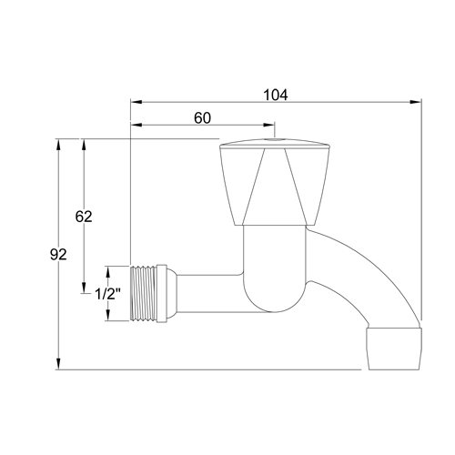 Curved blow down valve AMLETO series