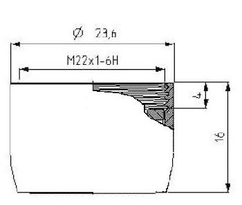 Aerator 4 lit/min 22 x 1 M