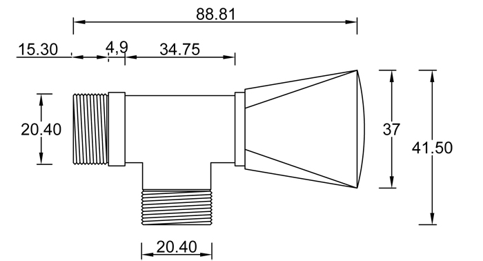 Angle valve EXPORT STANDARD series
