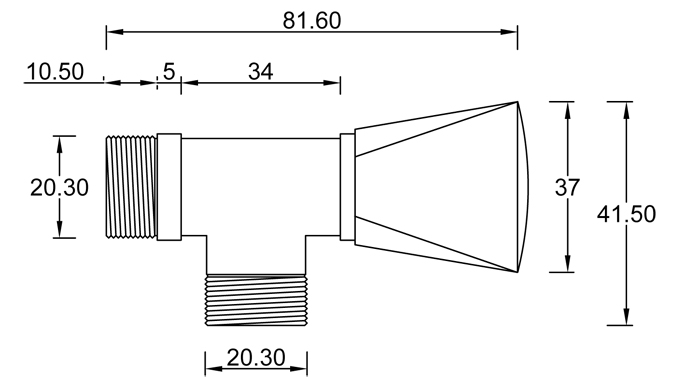 Angle valve EXPORT ECO series