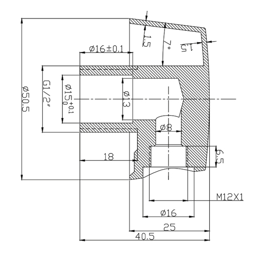 Presa acqua ottone serie ROUND