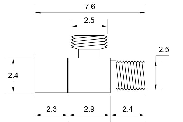 Angle valve SQUARE series